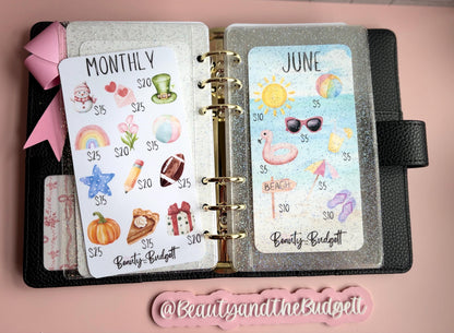 The Ultimate Monthly Saving Challenge Bundle | Cash Stuffing Tracker PDF (Digital Download)