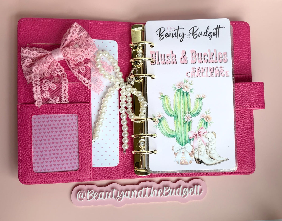Blush & Buckles Savings Challenge Bundle | Western Chic Budget Printable | Instant Download | Cash Stuffing Binder