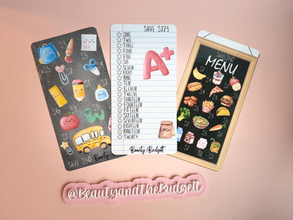 Beauty & The Budgett Back-to-School Savings Challenge Bundle | School Supplies Fund Tracker | Cash Stuffing Printable |