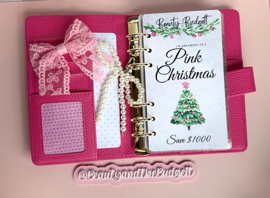 Pink Christmas Savings Challenge | Cash Stuffing Printable (Digital Download)