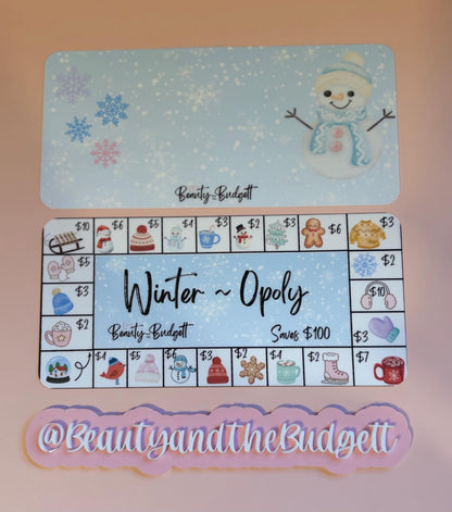 SEASON-OPOLY Savings Game Tracker & Inserts | Savings Trackers | Printable PDF