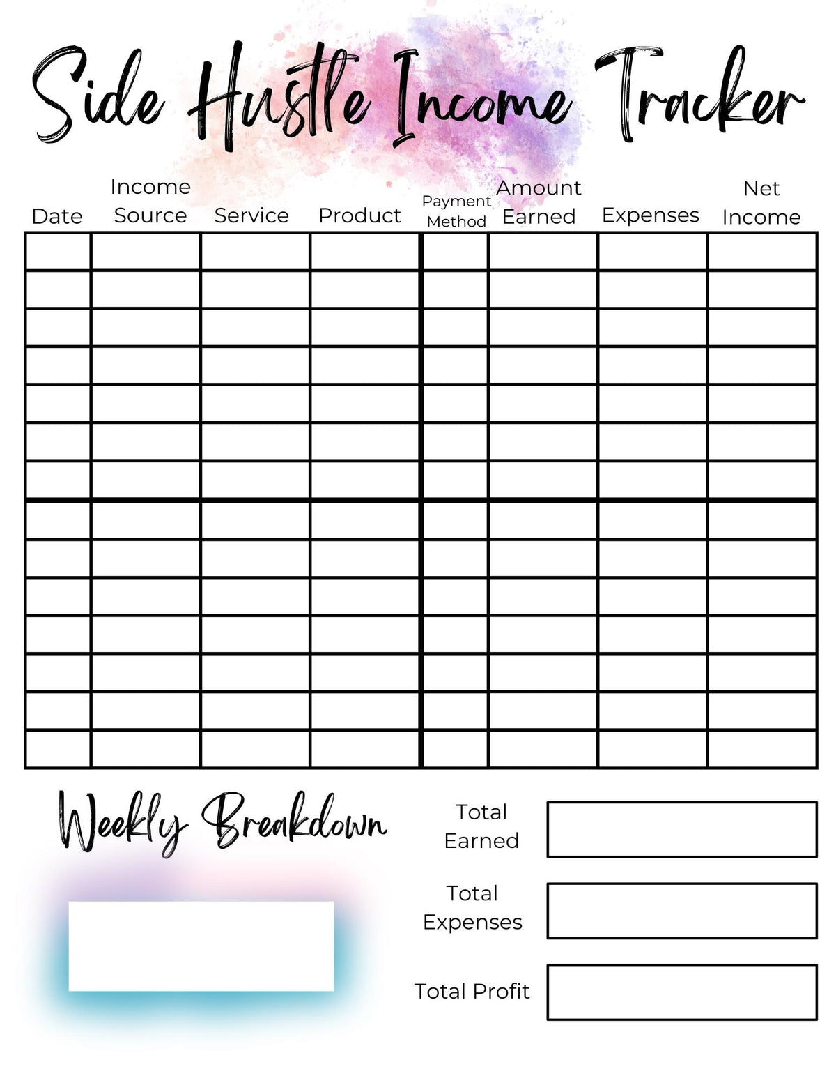 Cash Stuffing Workbook | Budget Binder, Envelopes, Tracker (PDF Download)