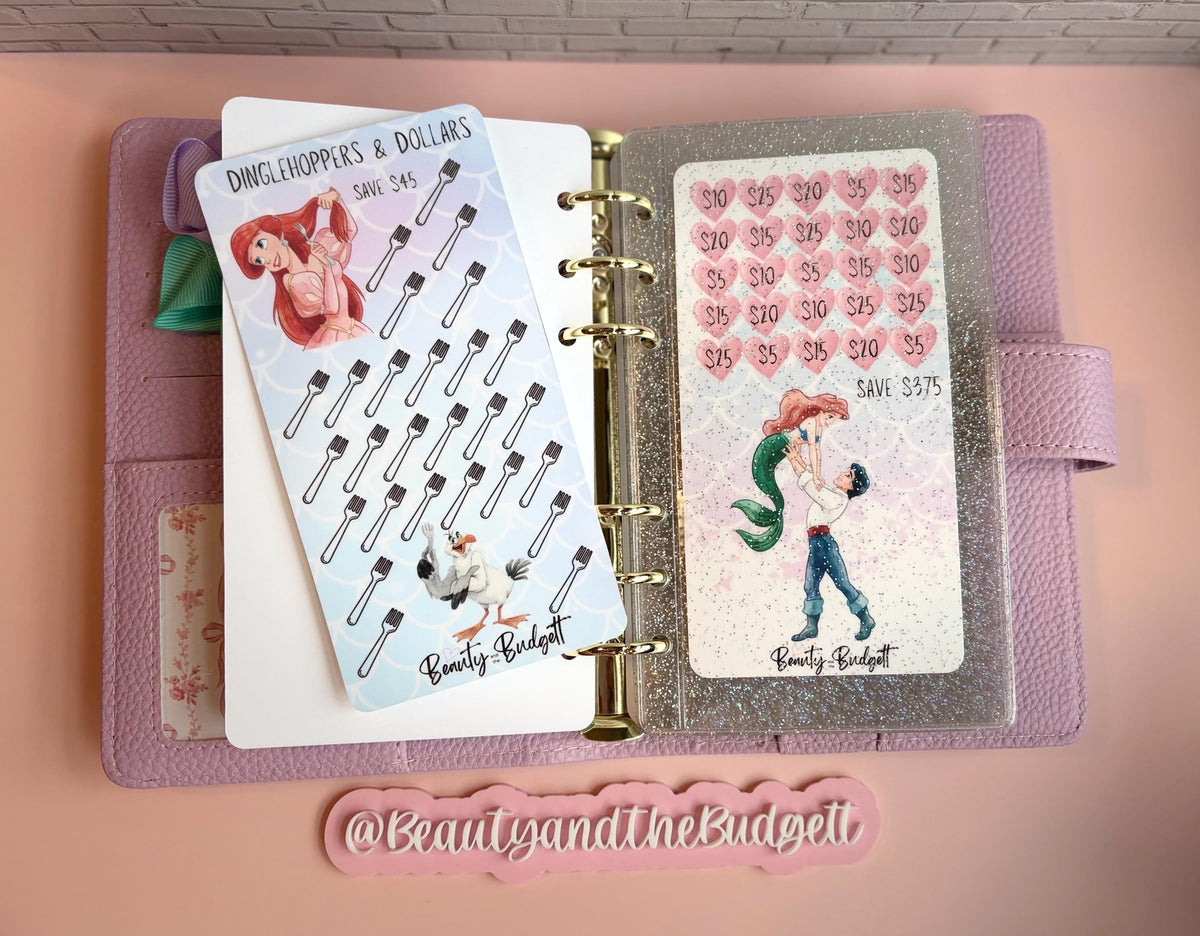 Under the Sea Savings Challenge Tracker | Mermaid Cash Stuffing Bundle (Digital Download)